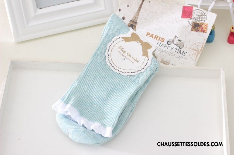 Chaussettes Mi Hautes Femme Enceintes Large Bouche Bouche Libre Matelassé Simple Pure Rose