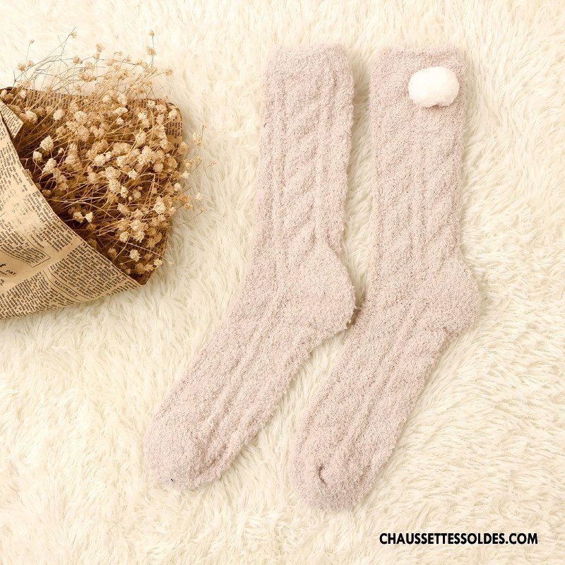 Chaussettes Mi Hautes Femme Hiver L'automne Papillon Vente Chaude Confortable Charmant Violet
