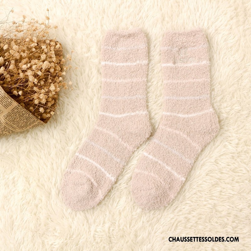 Chaussettes Mi Hautes Femme Hiver L'automne Papillon Vente Chaude Confortable Charmant Violet