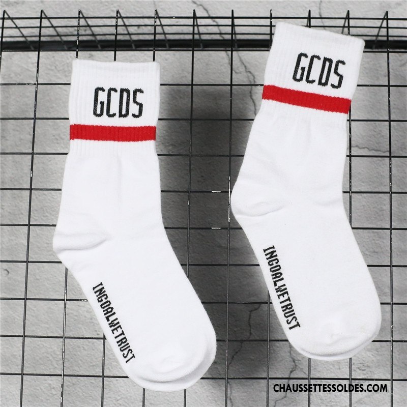 Chaussettes Mi Hautes Femme Hiver Milieu Homme L'automne Chaussettes En Coton Mouvement Noir