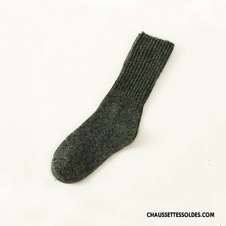 Chaussettes Mi Hautes Femme Hiver Milieu Petit L'automne Jaune