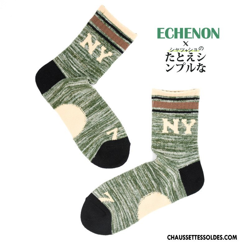 Chaussettes Mi Hautes Femme Hiver Nation 100% Coton L'automne Tendance Homme