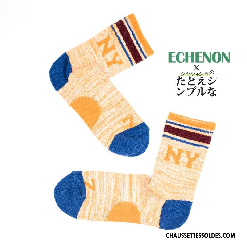 Chaussettes Mi Hautes Femme Hiver Nation 100% Coton L'automne Tendance Homme