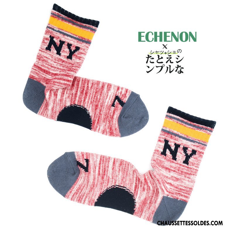 Chaussettes Mi Hautes Femme Hiver Nation 100% Coton L'automne Tendance Homme