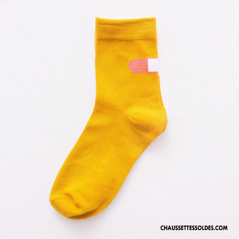 Chaussettes Mi Hautes Femme Hiver Rétro Chaussettes En Coton L'automne Dame Vent D'université Bordeaux