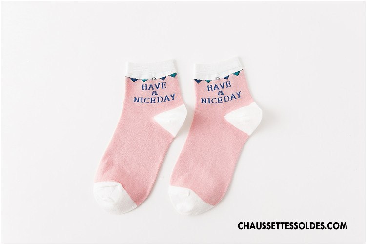 Chaussettes Mi Hautes Femme Hiver Vent D'université 100% Coton Chaussette Courte Coton Bio L'automne Jaune