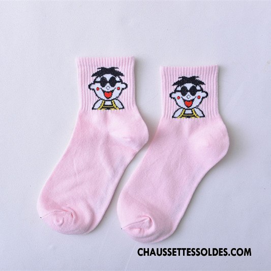 Chaussettes Mi Hautes Femme Homme Courte Drôle Marque De Tendance Art Mouvement