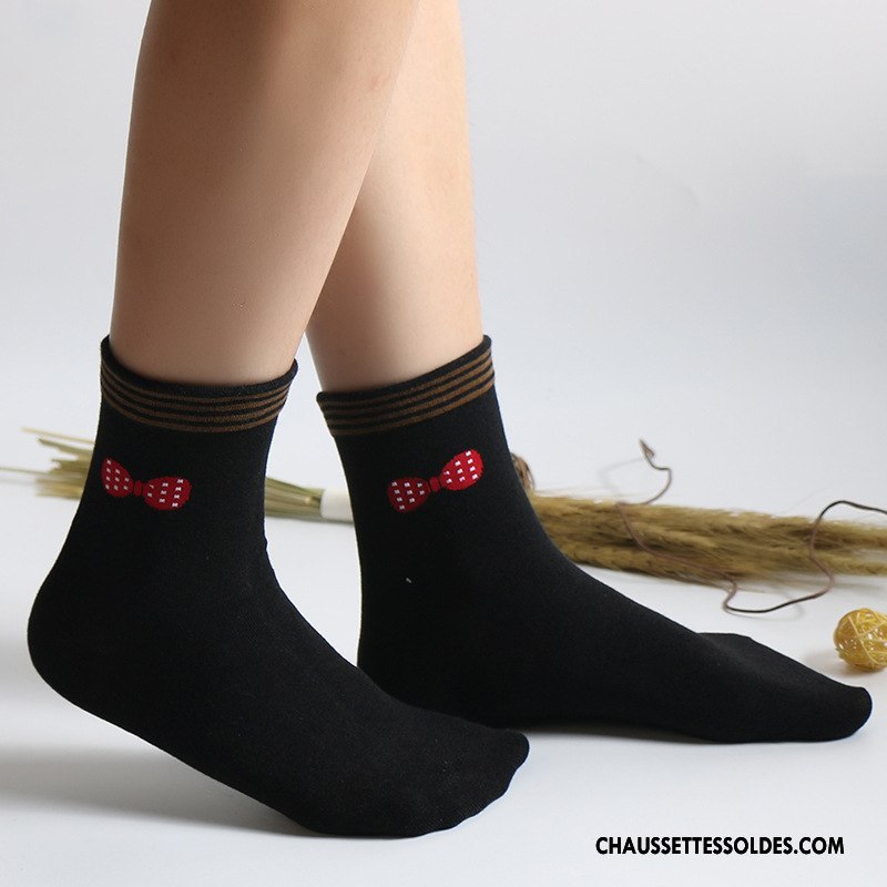 Chaussettes Mi Hautes Femme L'automne Milieu Chaussette Courte Hiver Le Nouveau Casual Marron / Brun