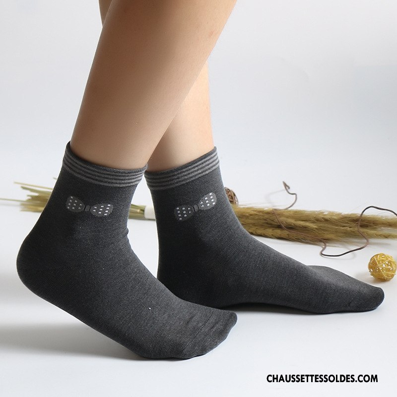 Chaussettes Mi Hautes Femme L'automne Milieu Chaussette Courte Hiver Le Nouveau Casual Marron / Brun