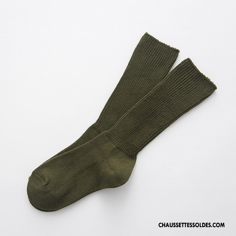 Chaussettes Mi Hautes Femme L'automne Milieu Hiver Nouvelles Arrivées Couleurs De Bonbons Marron / Brun