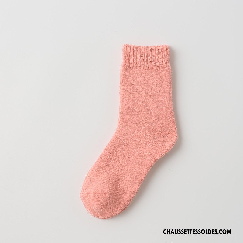 Chaussettes Mi Hautes Femme La Laine Terry Renforcé Lapin L'automne Milieu Pure