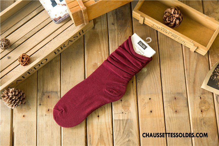Chaussettes Mi Hautes Femme Le Nouveau L'automne Hiver Tendance Personnalité Chaussettes En Coton Couleurs De Bonbons Vert