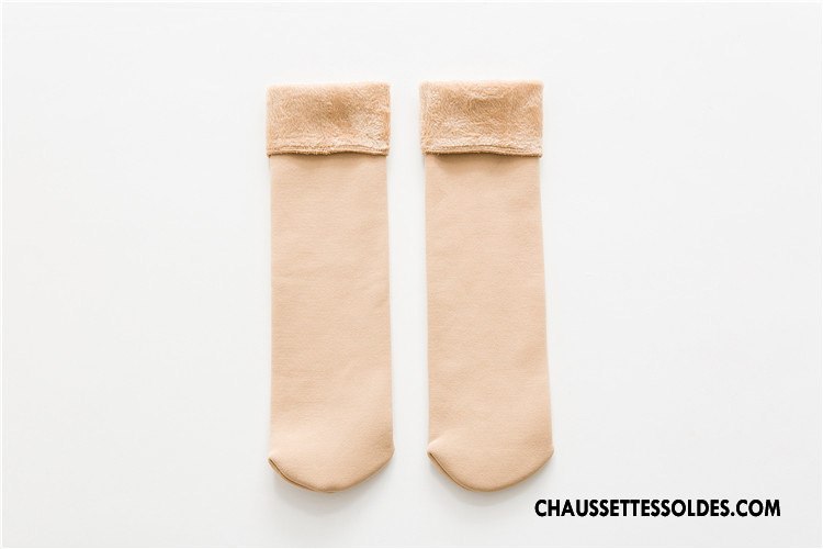 Chaussettes Mi Hautes Femme Le Nouveau Thermiques Milieu Plus De Velours Renforcé Hiver