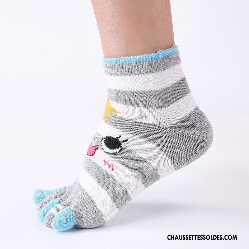 Chaussettes Mi Hautes Femme Livraison Gratuite Longue Cinq Doigts Le Nouveau Coton Bio Violet