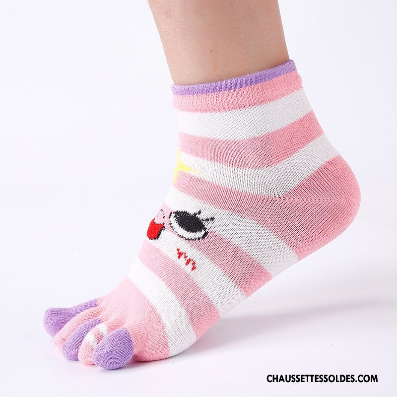 Chaussettes Mi Hautes Femme Livraison Gratuite Longue Cinq Doigts Le Nouveau Coton Bio Violet