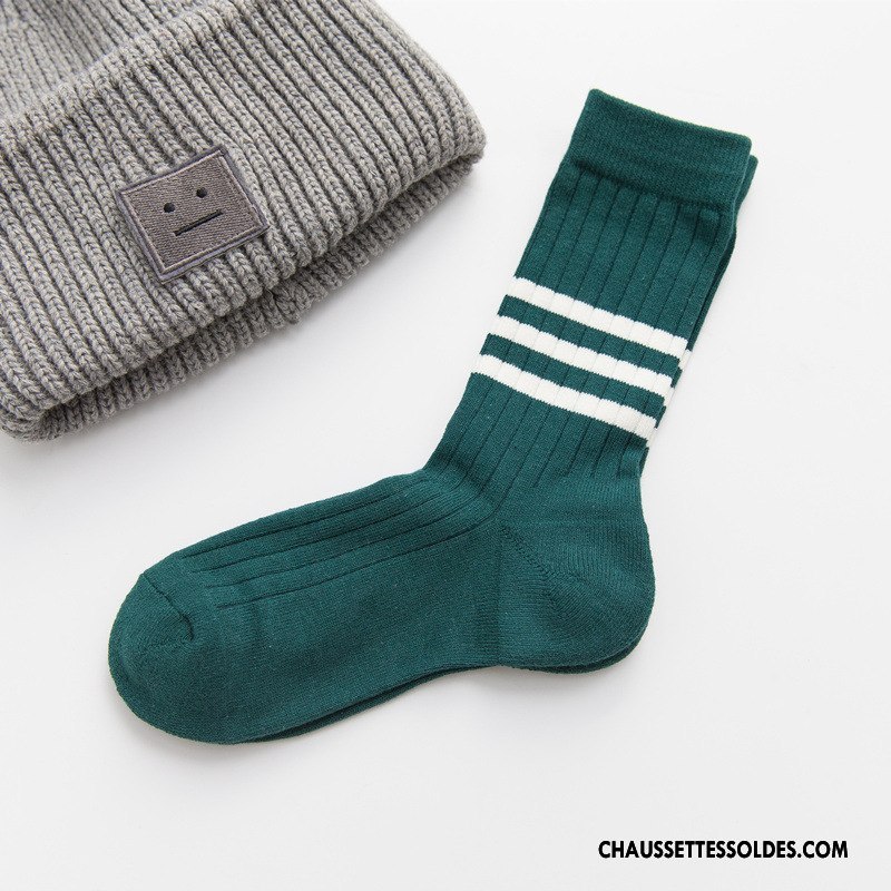 Chaussettes Mi Hautes Femme Lovers Homme Milieu Rouge