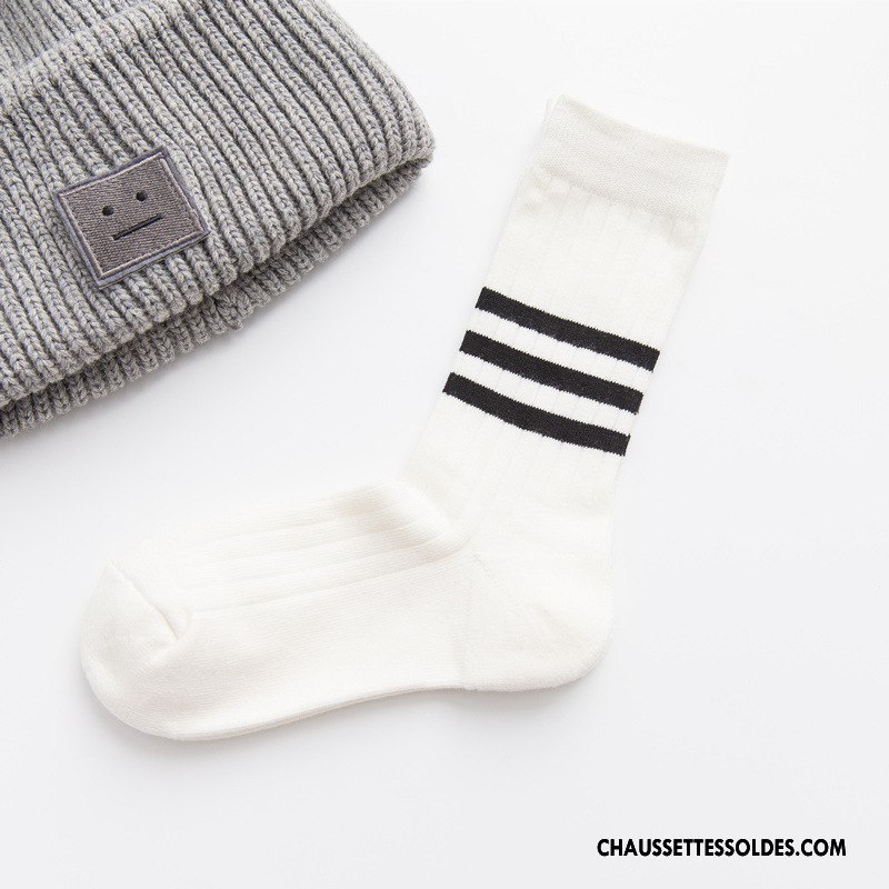 Chaussettes Mi Hautes Femme Lovers Homme Milieu Rouge