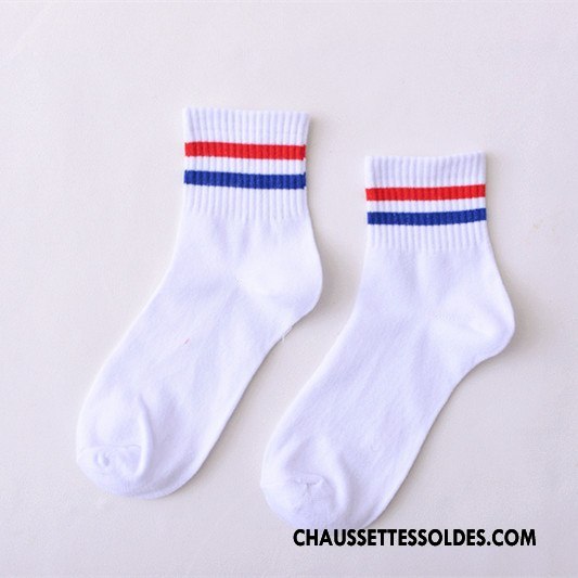 Chaussettes Mi Hautes Femme Lovers Homme Style Chaud Mouvement Courte 100% Coton Bleu