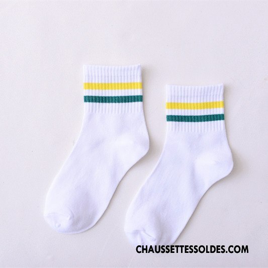 Chaussettes Mi Hautes Femme Lovers Homme Style Chaud Mouvement Courte 100% Coton Bleu