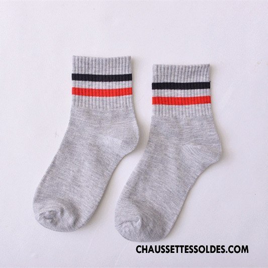 Chaussettes Mi Hautes Femme Lovers Homme Style Chaud Mouvement Courte 100% Coton Bleu