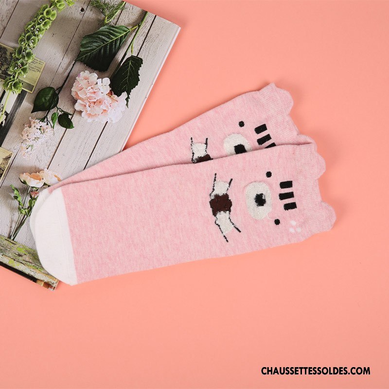 Chaussettes Mi Hautes Femme Manuel Absorber La Sueur Milieu Toutes Les Saisons Naturel Respirant Gris