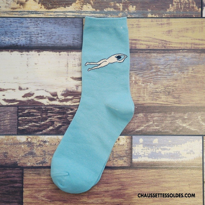 Chaussettes Mi Hautes Femme Marque Hiver L'automne Coton Bio Milieu 100% Coton Bordeaux
