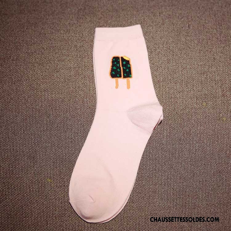Chaussettes Mi Hautes Femme Marque Hiver L'automne Coton Bio Milieu 100% Coton Bordeaux
