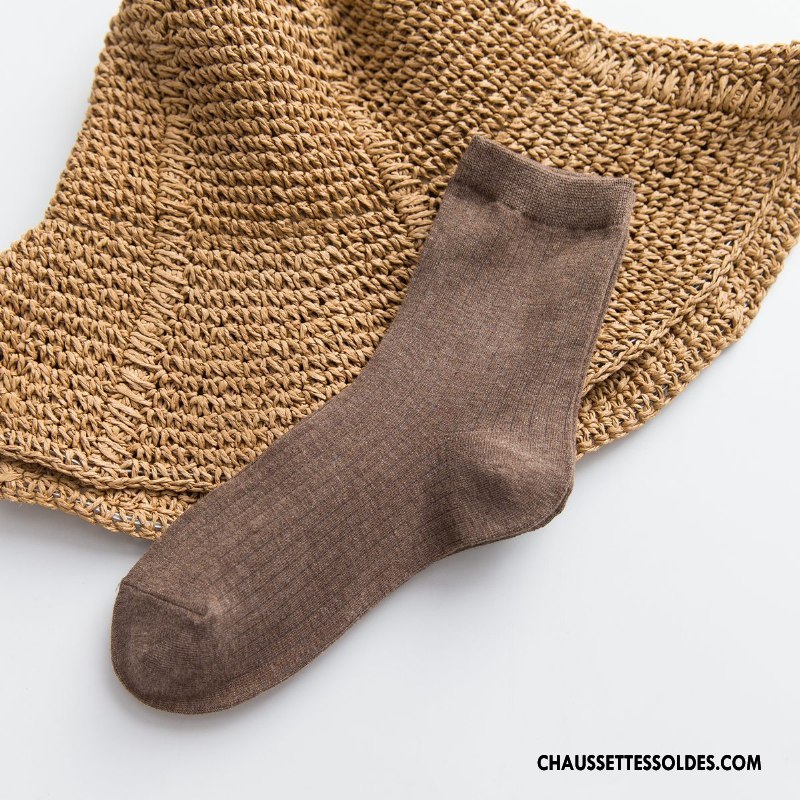 Chaussettes Mi Hautes Femme Milieu 100% Coton Marque Coton Bio Pure Jaune