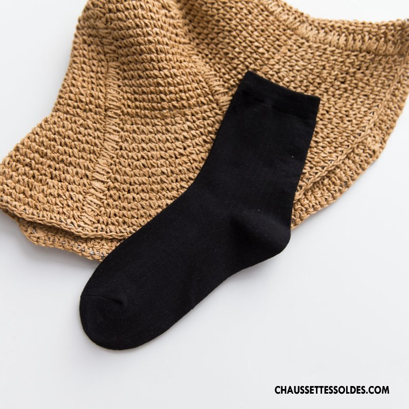 Chaussettes Mi Hautes Femme Milieu 100% Coton Marque Coton Bio Pure Jaune