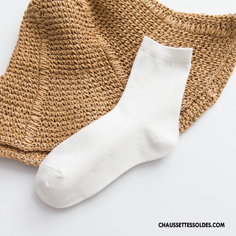 Chaussettes Mi Hautes Femme Milieu 100% Coton Marque Coton Bio Pure Jaune