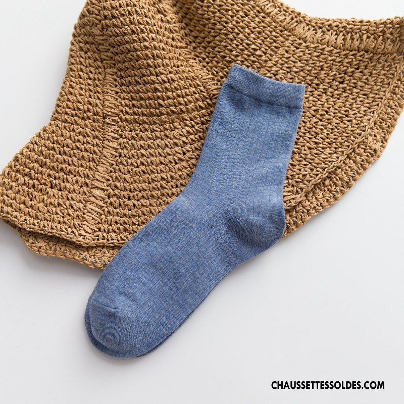 Chaussettes Mi Hautes Femme Milieu 100% Coton Marque Coton Bio Pure Jaune