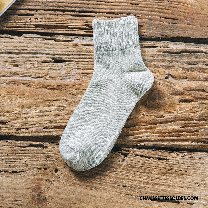 Chaussettes Mi Hautes Femme Milieu Bambou Dame L'automne Le Nouveau Rayé Violet