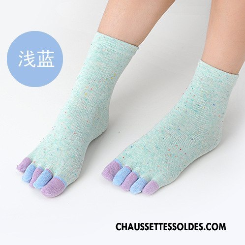 Chaussettes Mi Hautes Femme Milieu Couleur Dame L'automne Coton Bio 100% Coton Jaune Clair
