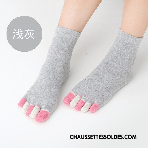 Chaussettes Mi Hautes Femme Milieu Couleur Dame L'automne Coton Bio 100% Coton Jaune Clair