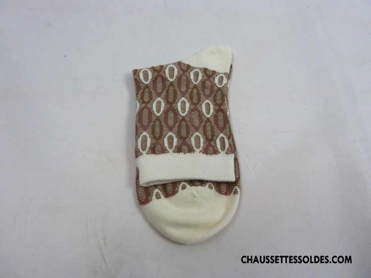 Chaussettes Mi Hautes Femme Milieu Hiver Confortable Mode Fluide Doux Chaussettes En Coton Impression