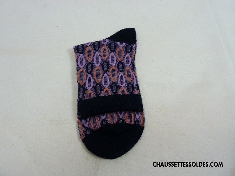 Chaussettes Mi Hautes Femme Milieu Hiver Confortable Mode Fluide Doux Chaussettes En Coton Impression