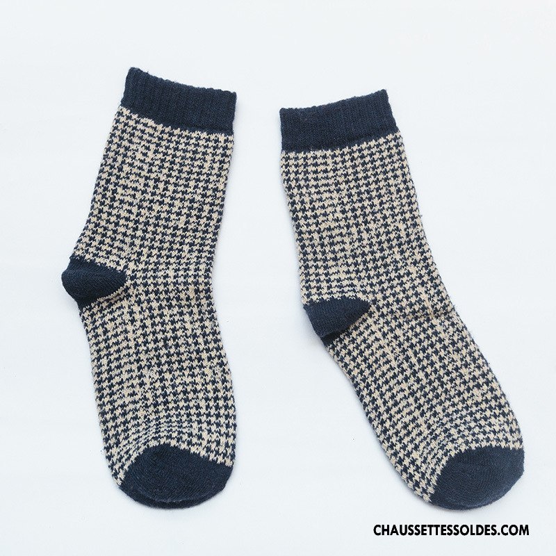 Chaussettes Mi Hautes Femme Milieu Hiver Swallow Cerveau Des Chaussettes En Laine Dame Lapin Marron / Brun