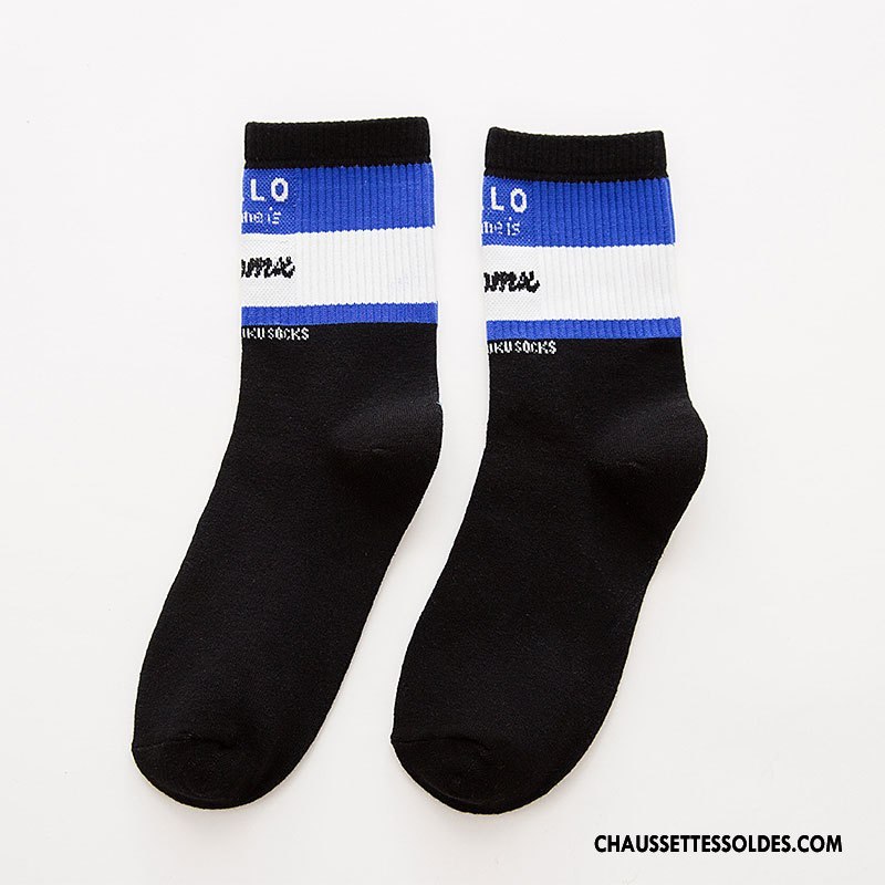 Chaussettes Mi Hautes Femme Milieu L'automne Hiver Coton Chaussettes En Coton Le Nouveau Rouge