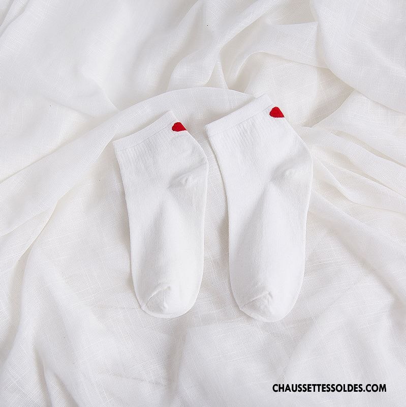 Chaussettes Mi Hautes Femme Milieu Nouvelles Arrivées Chaussettes En Coton L'automne Matelassé Hiver Blanc