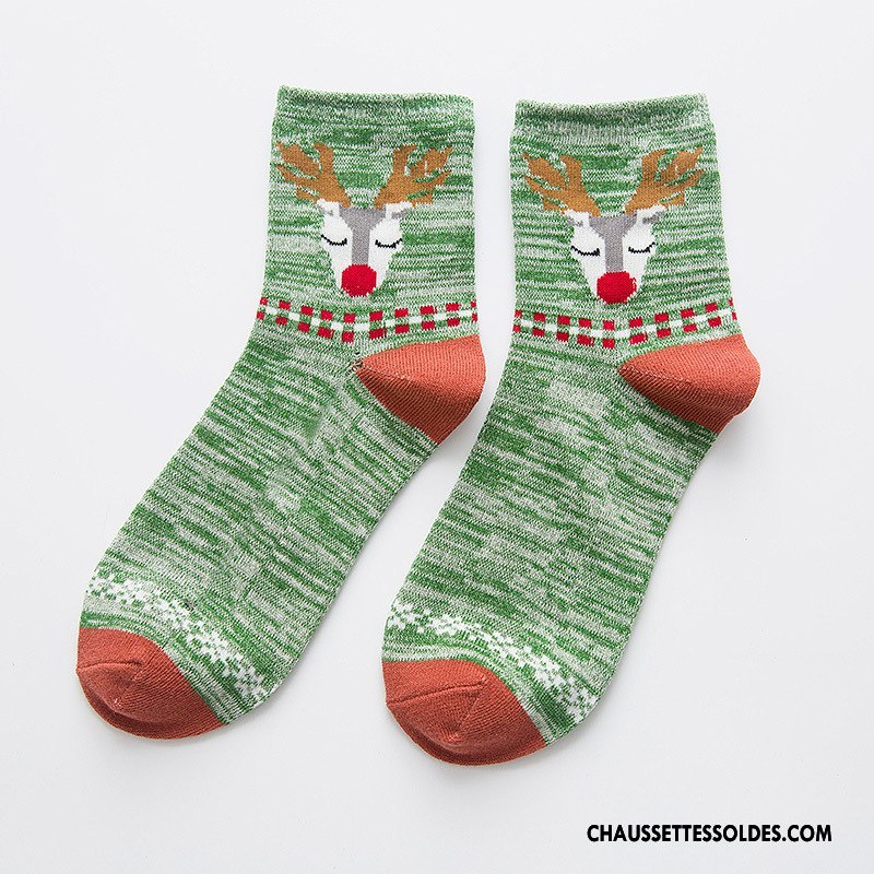 Chaussettes Mi Hautes Femme Milieu Personnalité Fleur De Prunier Rayé Tendance Le Nouveau Rose