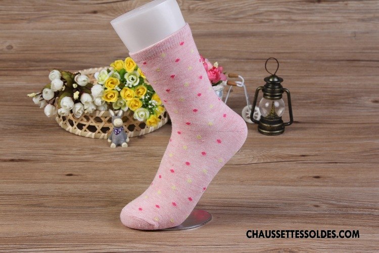 Chaussettes Mi Hautes Femme Milieu Printemps Été Classique Couleurs De Bonbons Bleu