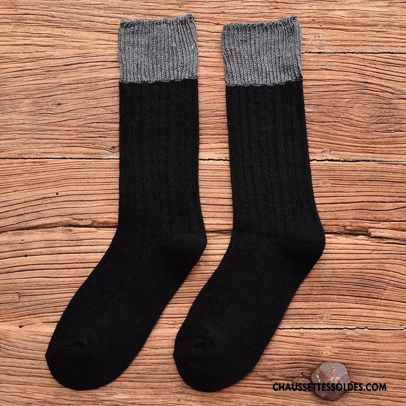 Chaussettes Mi Hautes Femme Mode Personnalité Chaussette De Noël Respirant L'automne Le Nouveau Jaune Or Argent