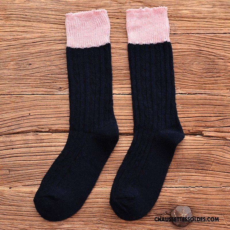 Chaussettes Mi Hautes Femme Mode Personnalité Chaussette De Noël Respirant L'automne Le Nouveau Jaune Or Argent
