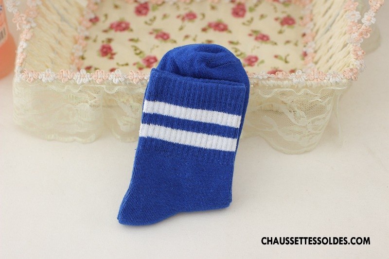 Chaussettes Mi Hautes Femme Mouvement Vent D'université Élève Vert
