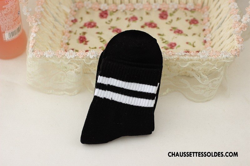 Chaussettes Mi Hautes Femme Mouvement Vent D'université Élève Vert