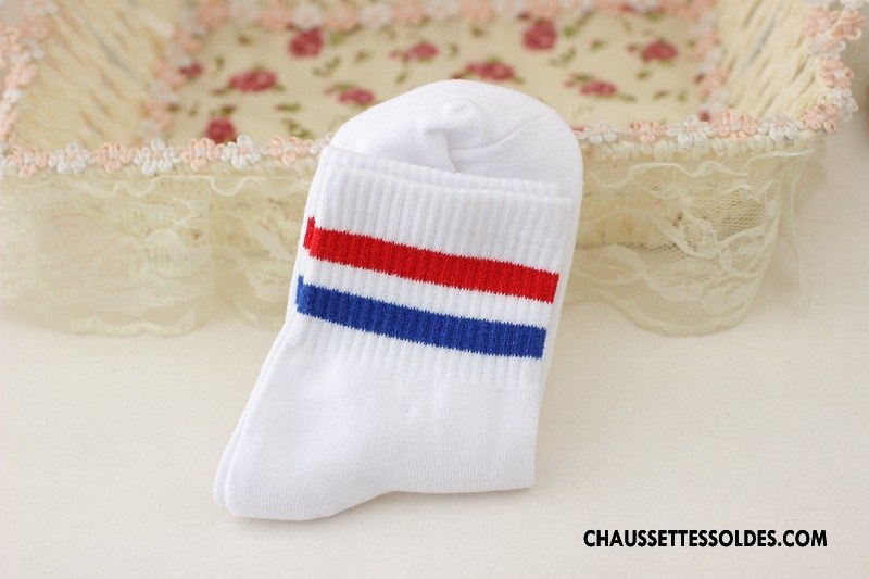 Chaussettes Mi Hautes Femme Mouvement Vent D'université Élève Vert