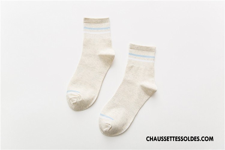 Chaussettes Mi Hautes Femme Nouveau Été Tous Les Assortis Coton Bio Le Nouveau 100% Coton Rose