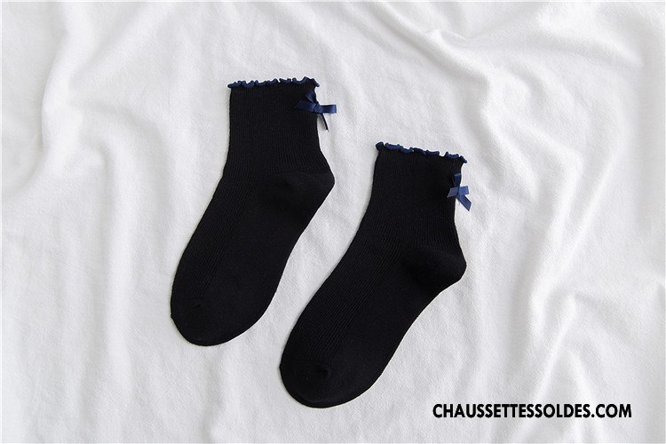 Chaussettes Mi Hautes Femme Nouvelles Arrivées Chaussette Courte 100% Coton Bois Coton Bio Ourlet Jaune