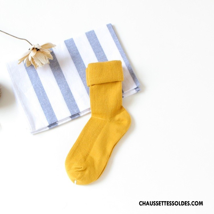 Chaussettes Mi Hautes Femme Nouvelles Arrivées L'automne Cachemire De Lapin 100% Coton Hiver Haute Qualité Bordeaux