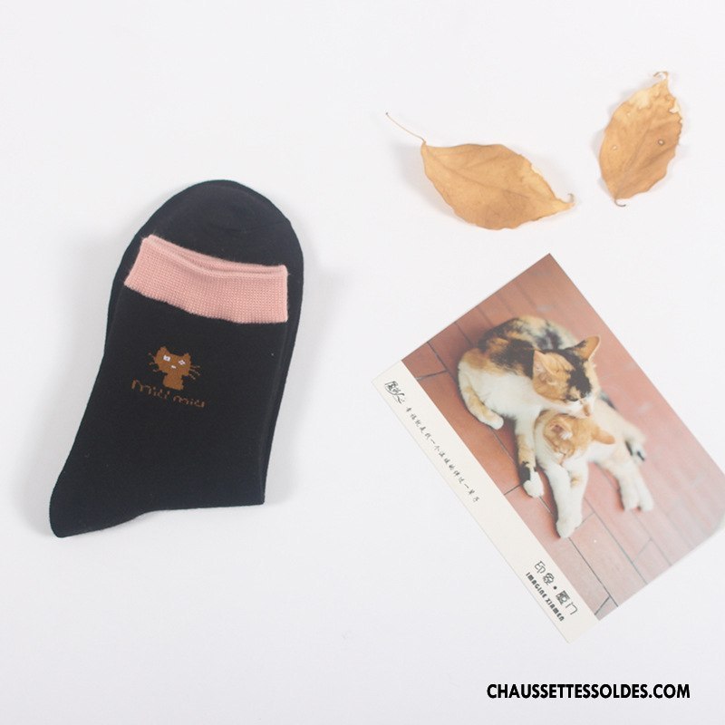Chaussettes Mi Hautes Femme Petit Marron / Brun